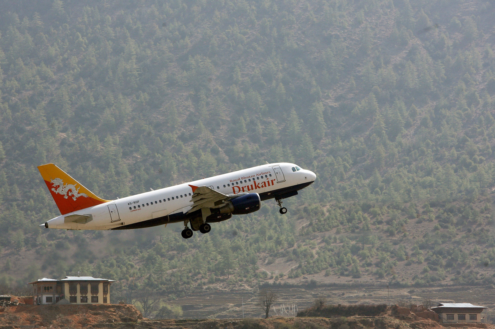 Paro Airport view